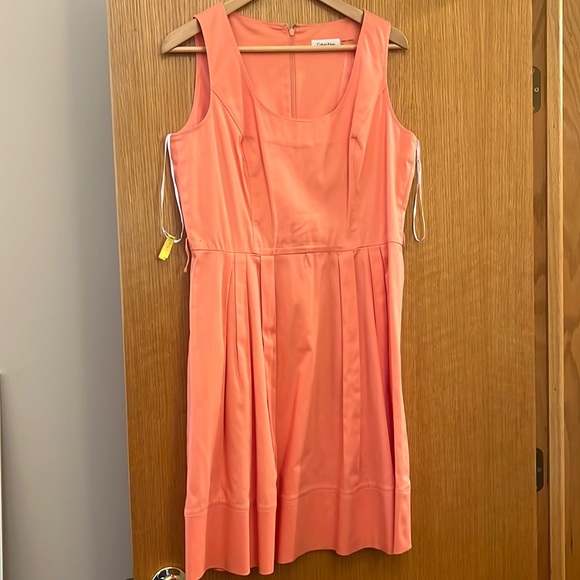 Calvin Klein Dresses Calvin Klein Dress Peach Poshmark